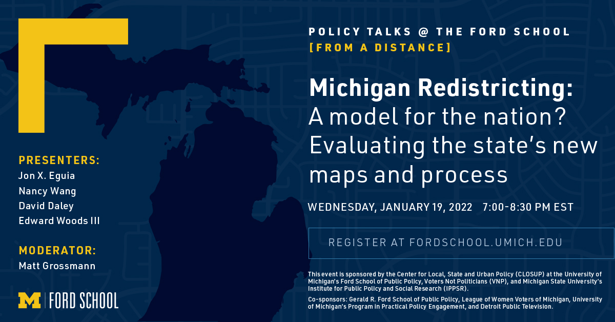 Michigan Redistricting Roundtable: Evaluating the State’s New Maps, Process