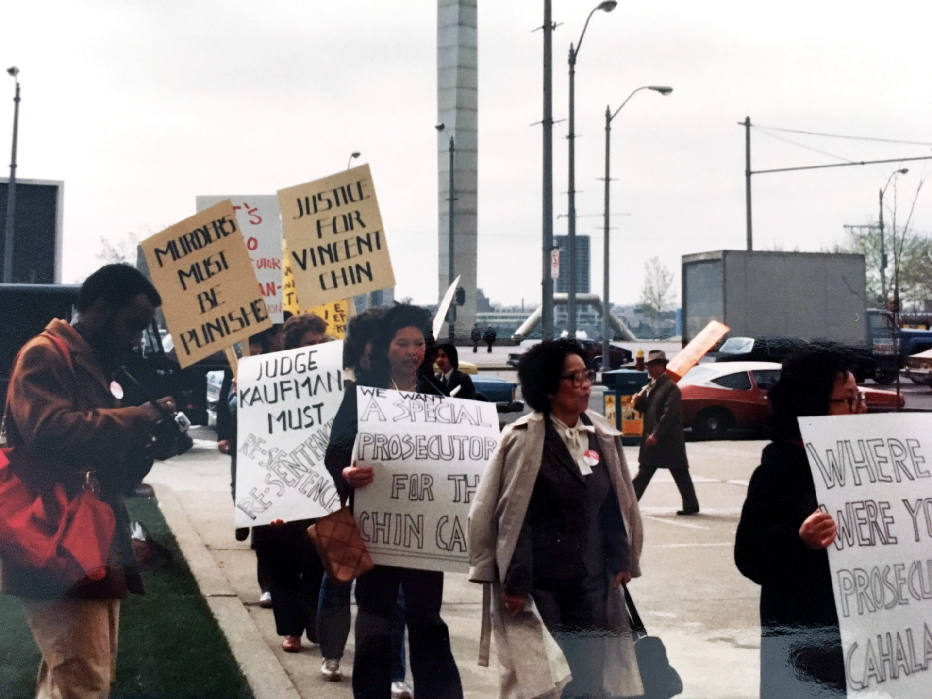 Vincent Chin 40th - Protest in Detroit