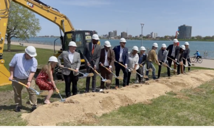 Community Leaders Break Ground on New Centennial Park on Detroit’s West Riverfront