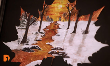 Painting Nature: Artist Jennifer Lanzilotti Uses Fallen Leaves As Her Canvas