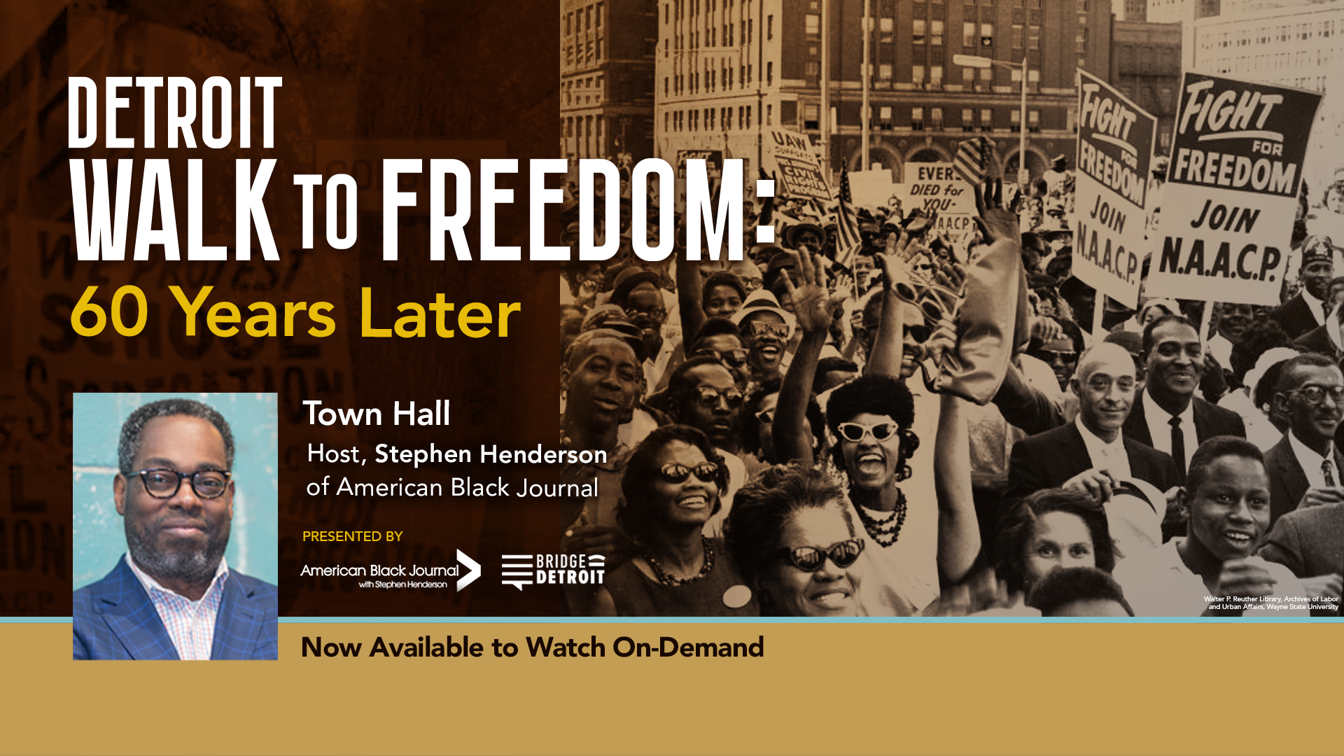 Detroit Walk to Freedom virtual town Hall