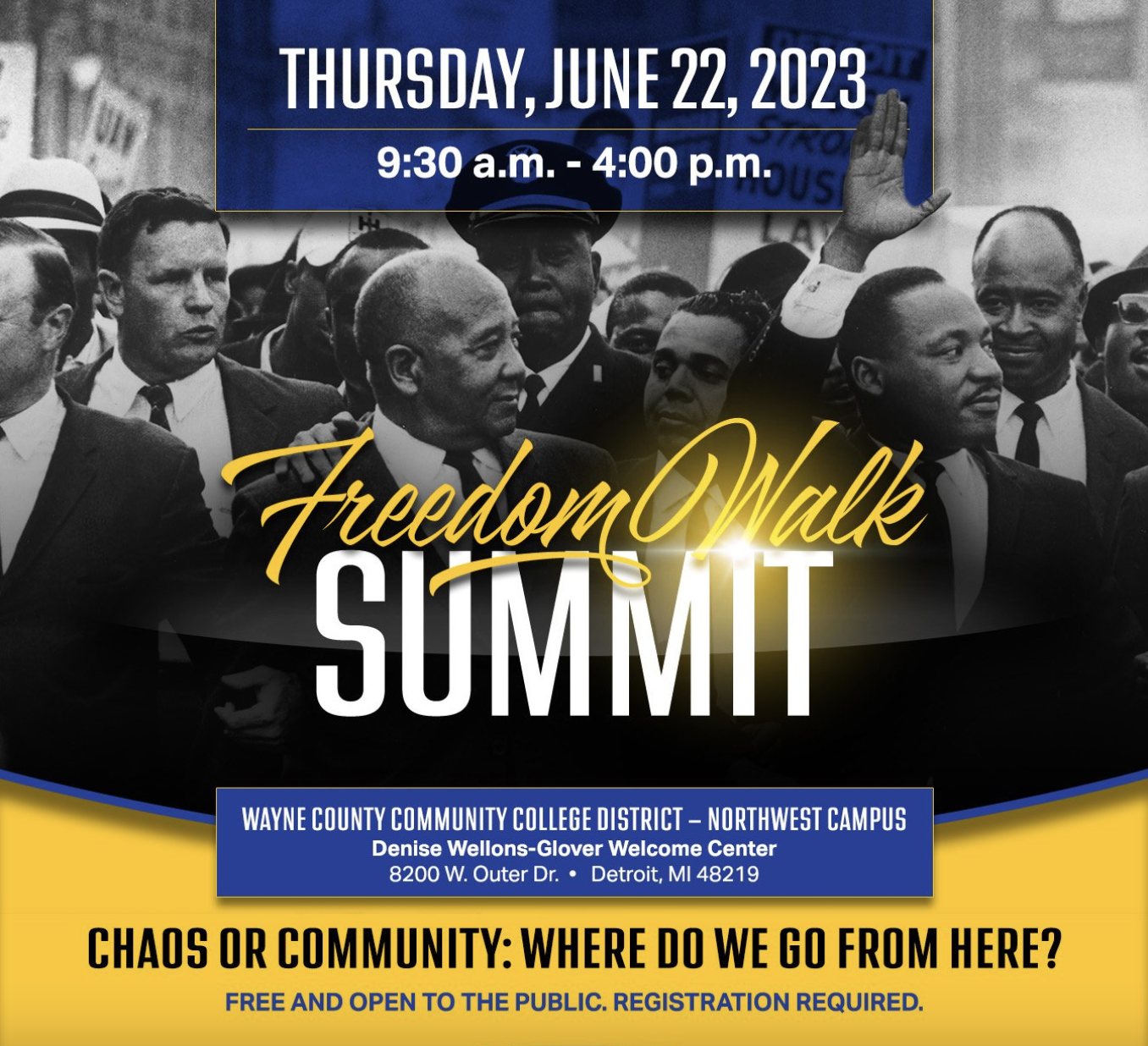 Detroit NAACP Freedom Walk Summit