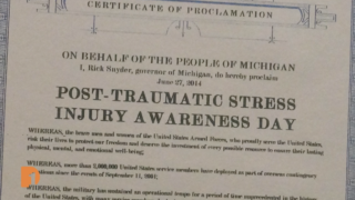 A 2014 Michigan Proclamation for Post Traumatic Stress Injury